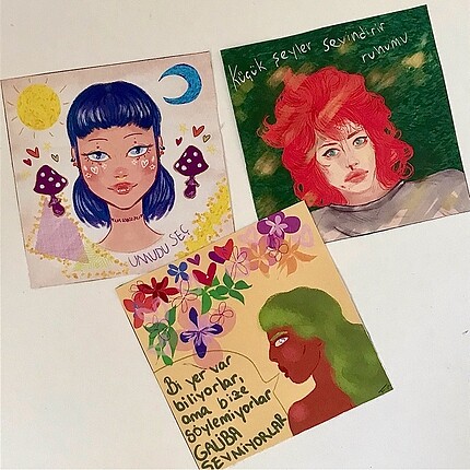Sticker Etiket 6?lı set