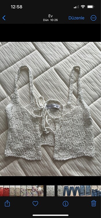 Stradivarius Üst Bluz Crop