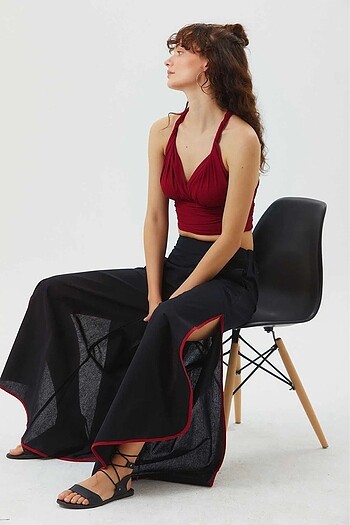 Kadın Bohem Vintage Pantolon
