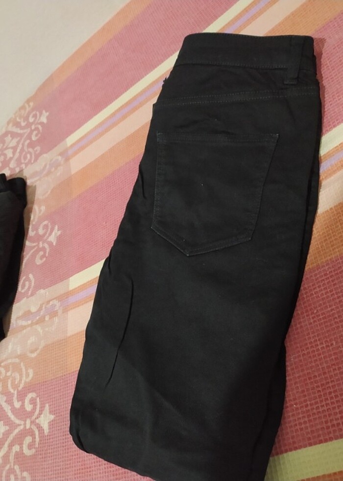 Kadın Siyah Skinny Jean  - Görsel 5