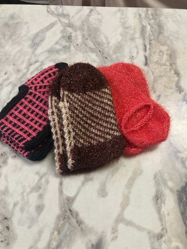 Kızlar için Örgü Sıcak Ev Terlikleri - Görsel 2