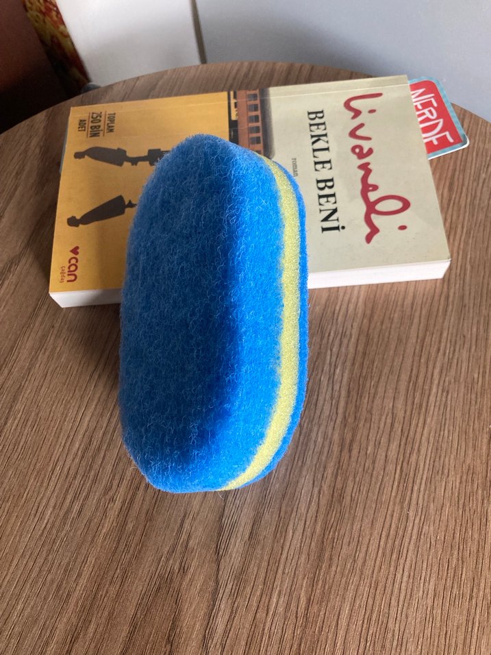 Mavi Banyo Süngeri Tutacaklı - Görsel 3