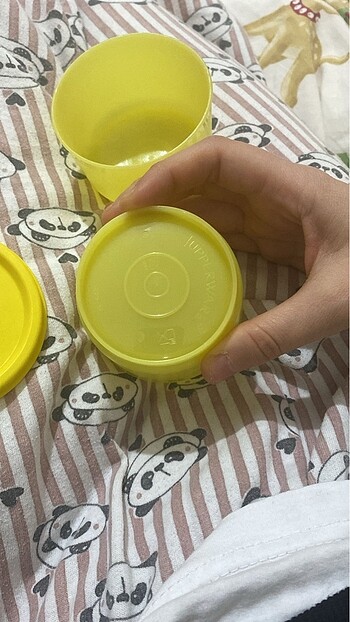  Beden sarı Renk Tupperware Atıştırmalık Saklama Kapları