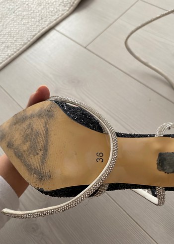 Siyah Stiletto Topuklu Kadın Ayakkabı - Görsel 5