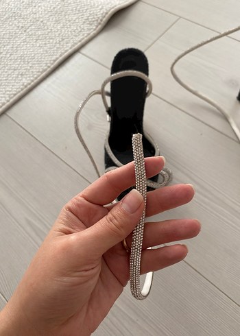 Siyah Stiletto Topuklu Kadın Ayakkabı - Görsel 4