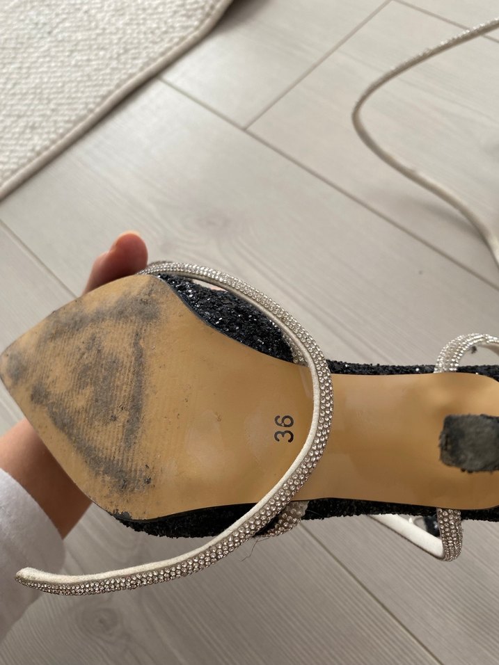 Siyah Stiletto Topuklu Kadın Ayakkabı - Görsel 5