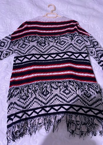 Bohem Çok Renkli Örgü Hırka - Görsel 2