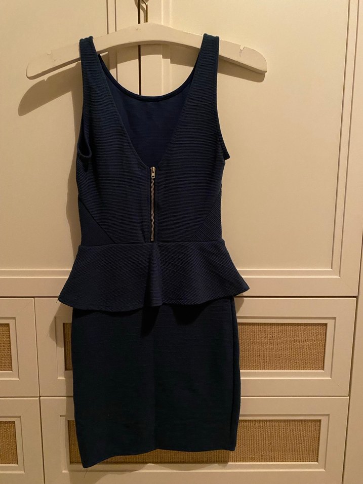 Petrol yeşili Fitted Midi Elbise - Görsel 3