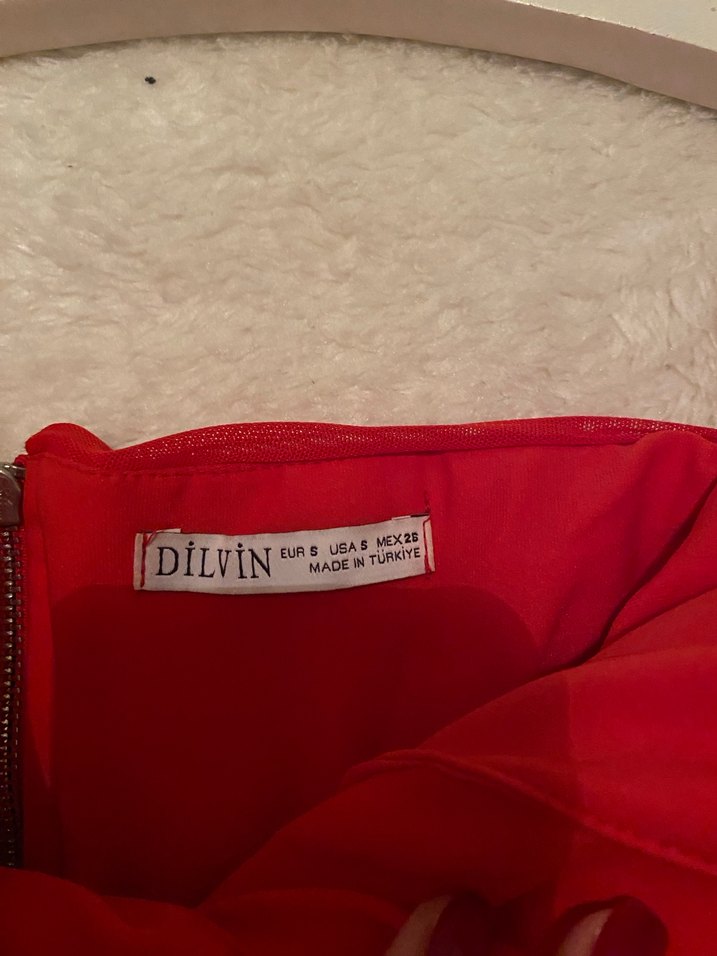 Kırmızı Drapeli Straplez Mini Bustiyer - Görsel 3