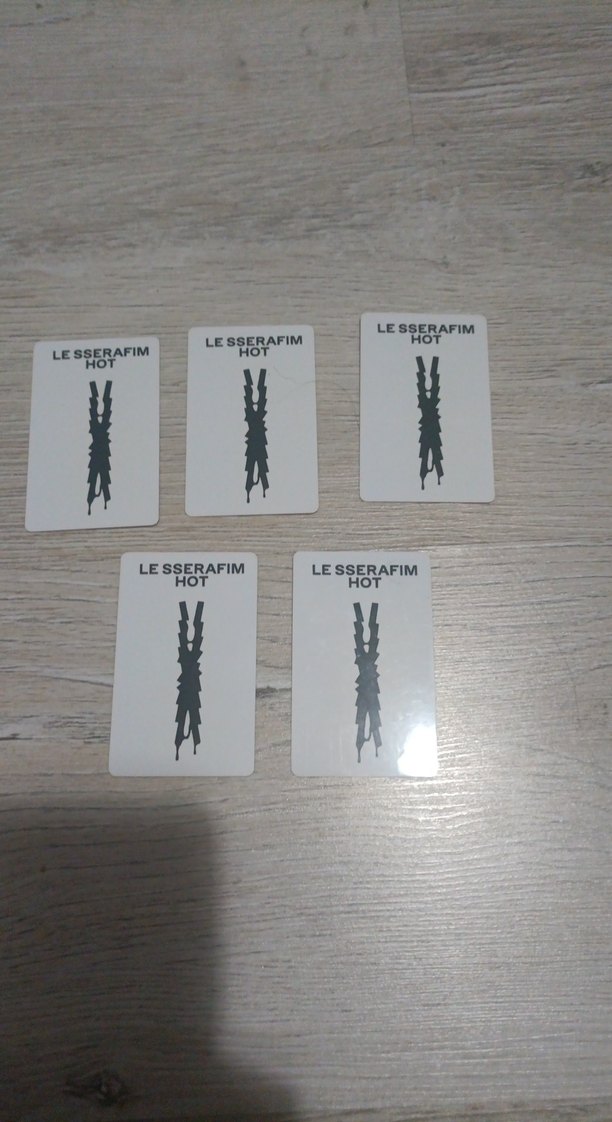 Le sserafim Hot Photocard Set - Görsel 2