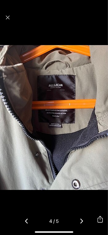 xs Beden Kanguru mont pull and bear