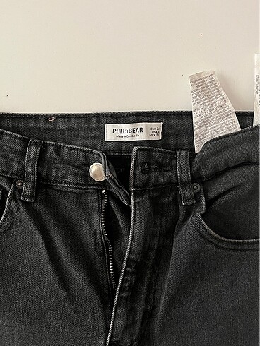 s Beden gri Renk Pull&Bear slim mom jean