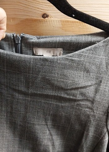 Gri Midi Hamile Ceket Drapeli Kısa Kollu - Görsel 2