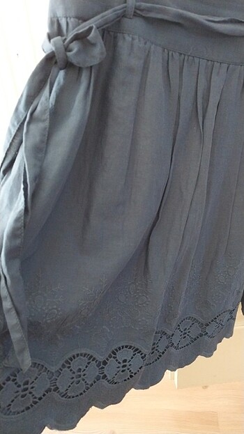 Lacivert yazlık etekleri güpürlü etek - Görsel 2