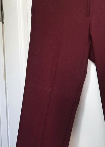 38 Beden bordo Renk Bordo Kadın Kumaş Pantolon