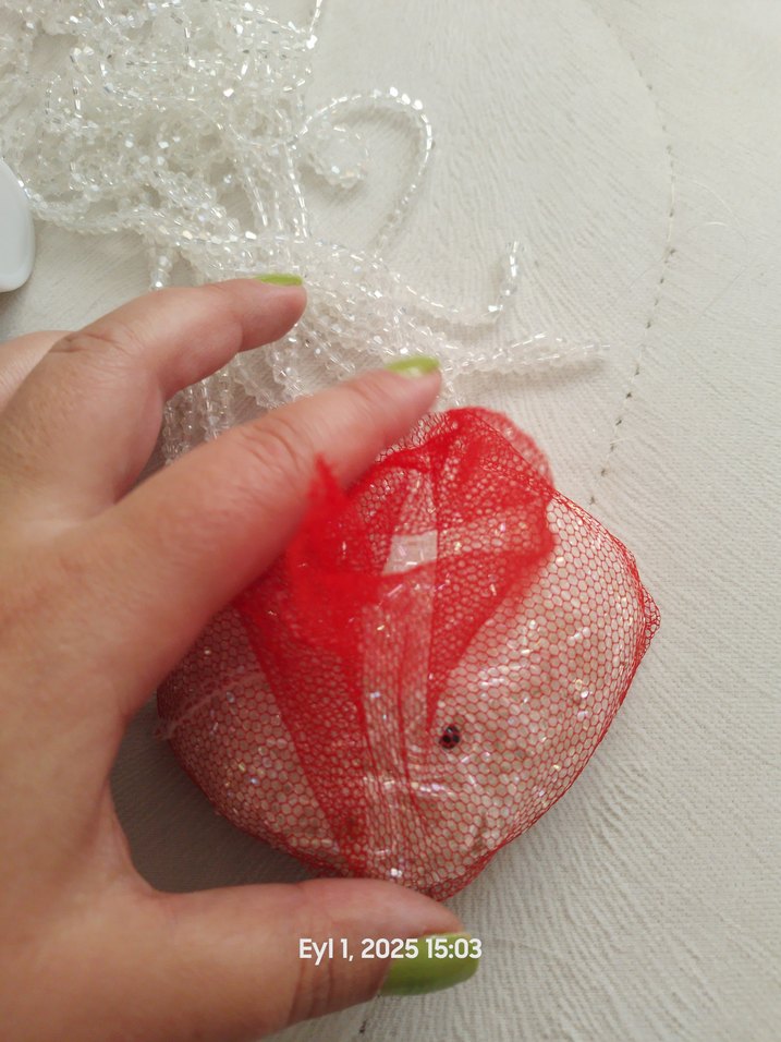 kristak cam beyaz boncuk ,boru kısa boncuk .Takı malzeme - Görsel 2