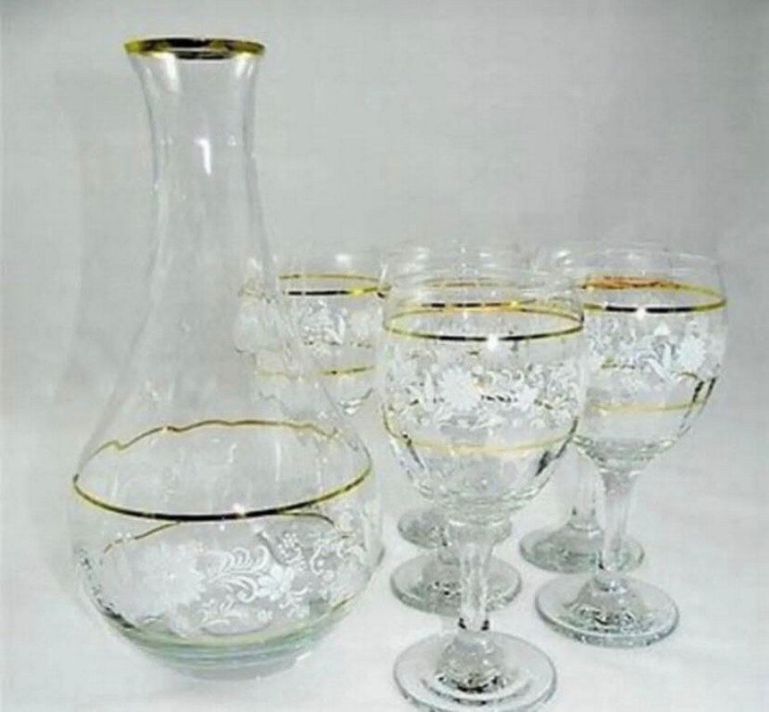 Paşabahçe 7 Parça parlak cam sürahi seti - Görsel 3