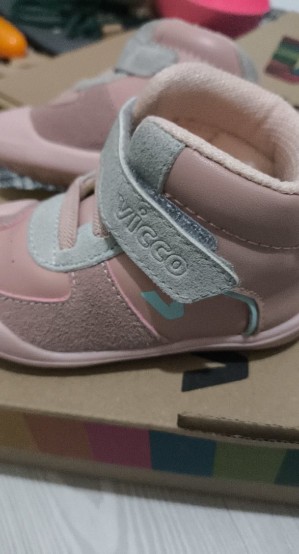 Kız Bebek İlk Adım Ayakkabısı Pembe Cırtlı - Görsel 4