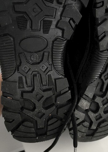 Siyah Bağcıklı Erkek Kauçuk Bot - Görsel 3