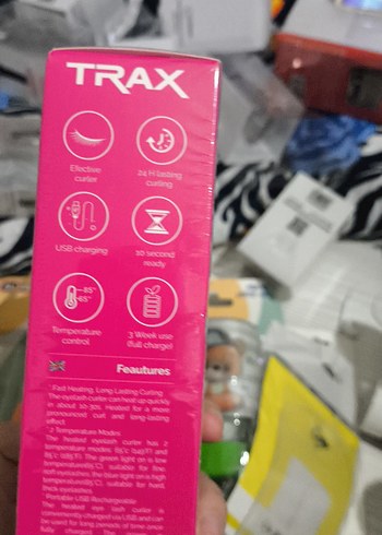 Pastel Pembe Isıtmalı Kirpik Maşası - Görsel 2