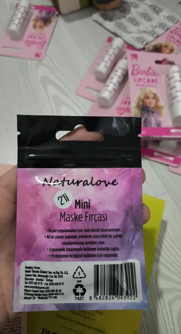 Naturalove Mini Maske Fırçası 2'li Beyaz - Görsel 2