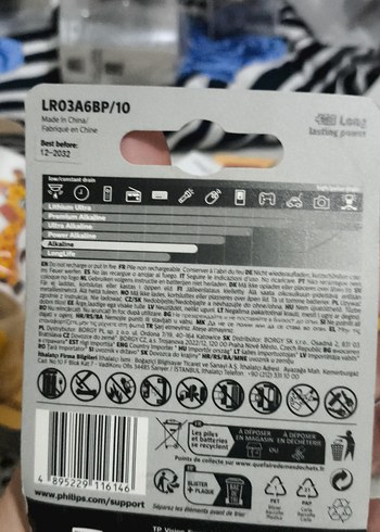 PHILIPS AAA Alkalin Pil 6'lı Paket - Görsel 2