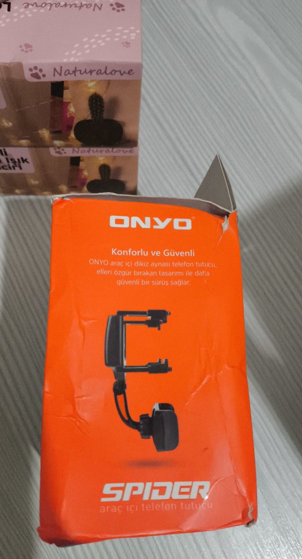 ONY0 Spider Araç İçi Telefon Tutucu Siyah - Görsel 2