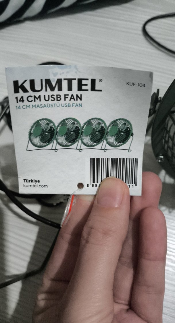 Yeşil Mini Masaüstü Vantilatör - Görsel 2