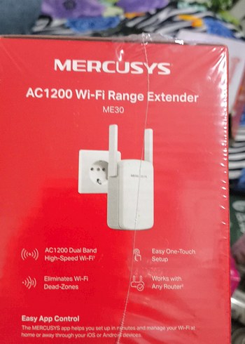 Mercusys AC1200 Wi-Fi Menzil Genişletici ME30 - Görsel 2