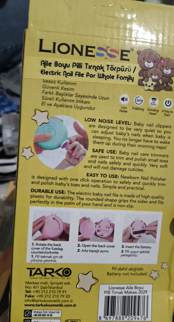Lionesse Pilli Elektrikli Tırnak Törpüsü - Görsel 2