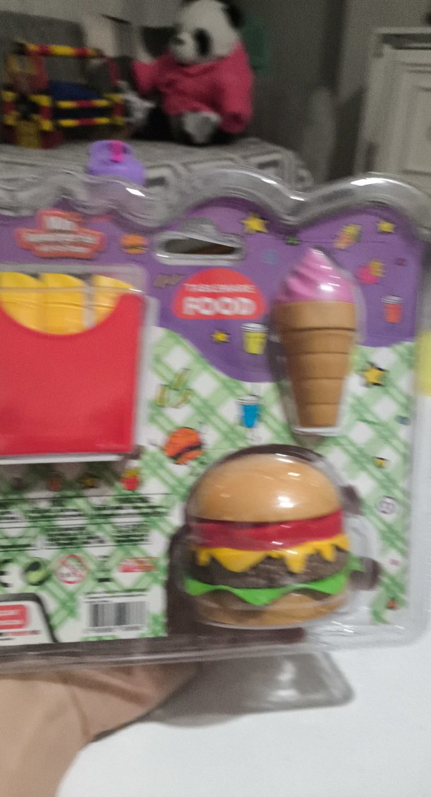 Renkli Mini Hamburger ve Patates Oyuncak Seti - Görsel 2