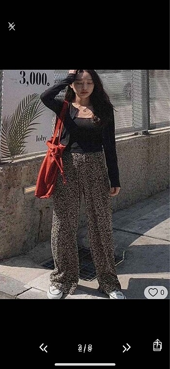 Zara Leopar pantolon