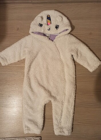 1 yaş unicornlu peluş astranot mont içi pamuk astarlı 