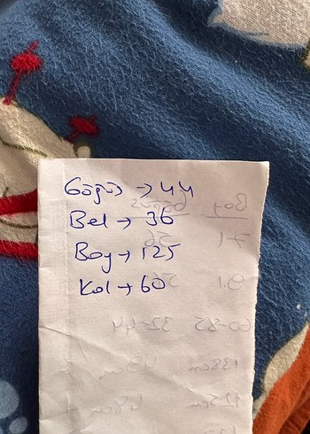 Uzun Kollu Mavi Vintage Elbise - Görsel 5