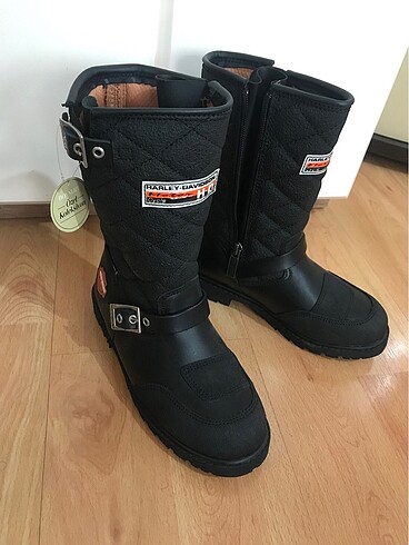 Harley davidson uzun çocuk botu deri - Görsel 3