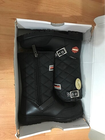 Harley davidson uzun çocuk botu deri - Görsel 8