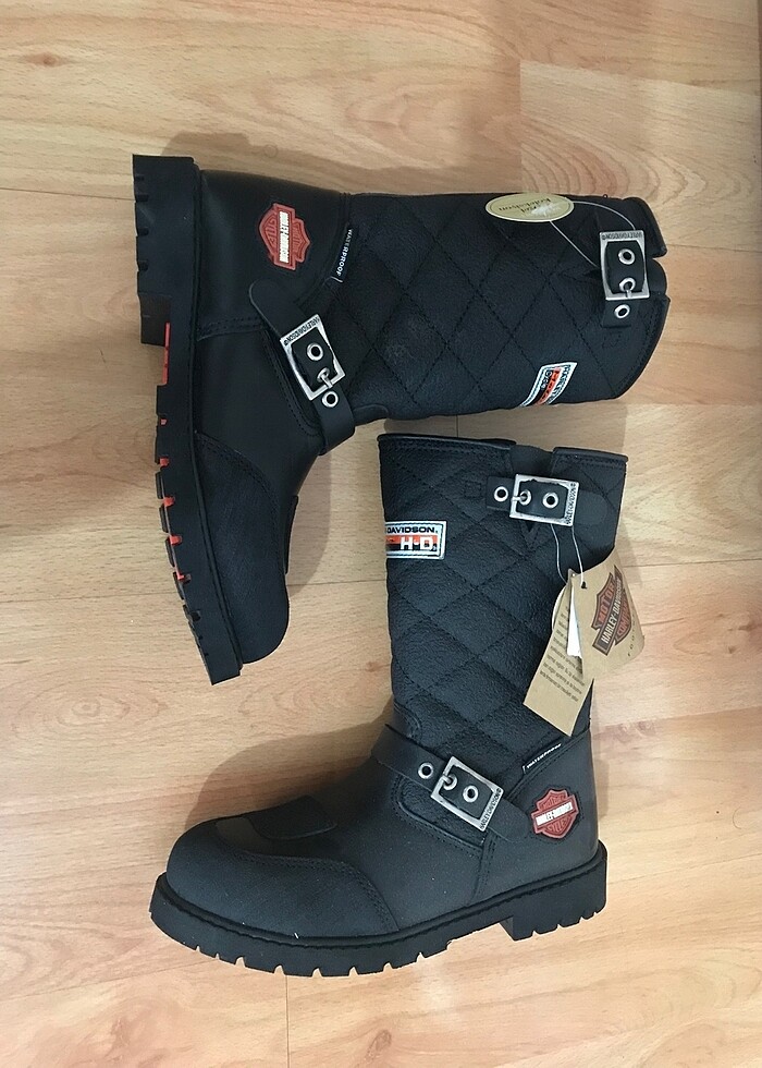 Harley davidson uzun çocuk botu deri - Görsel 2