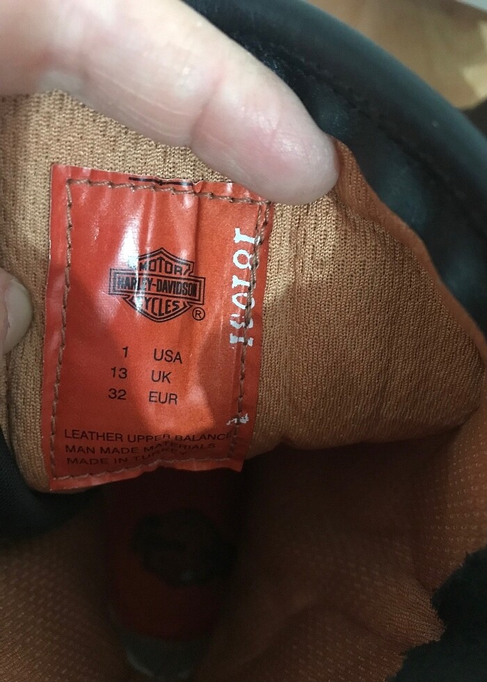 Harley davidson uzun çocuk botu deri - Görsel 5
