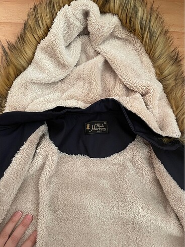 İçi yünlü polar tüylü pardesü mont kaban - Görsel 8