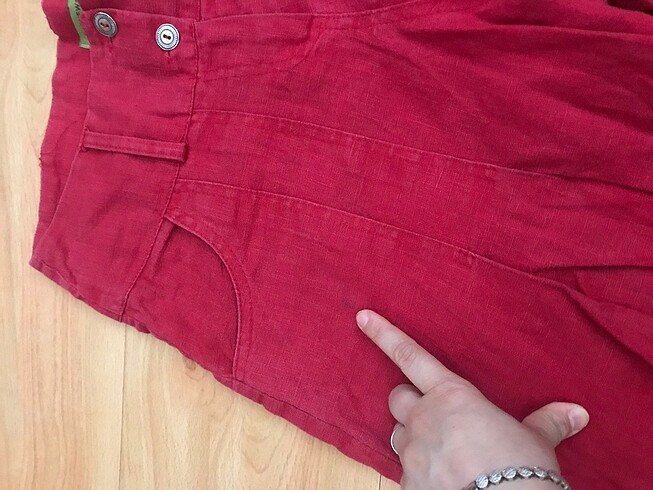 s Beden kırmızı Renk Kırmızı bolpaça pantolon