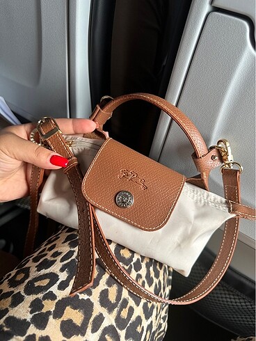 Longchamp mini askılı deri çanta