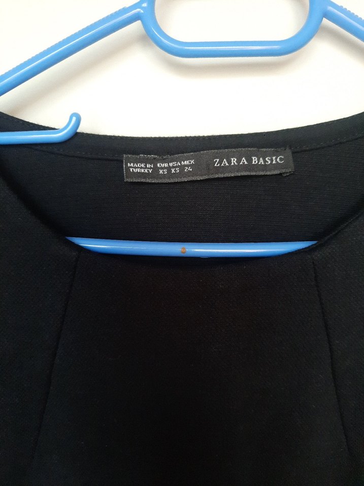 Kadın Siyah Kısa Kollu Basic Tişört - Görsel 3