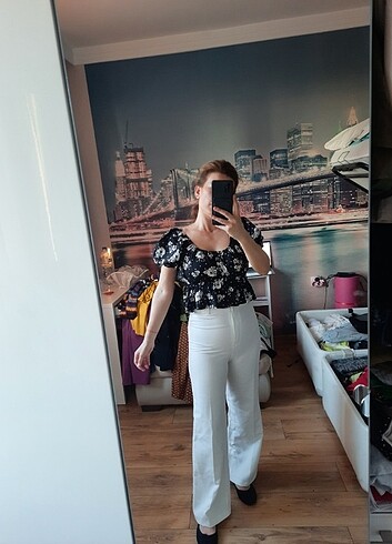 Zara Cicekli bluz