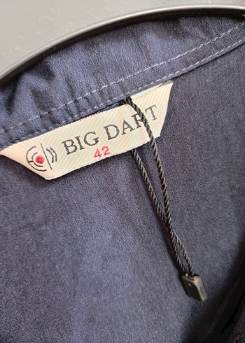 Düğmeli Mavi Denim Kadın Gömlek - Görsel 3