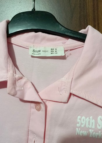 Pembe Kısa Kollu Polo Tişört - Görsel 2