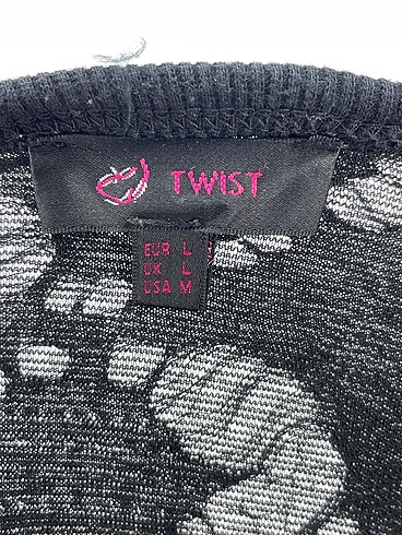 l Beden siyah Renk Twist Kısa Elbise %70 İndirimli.