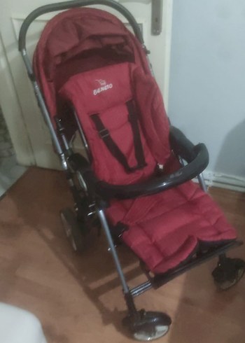 Koyu Kırmızı Bebek Arabası
