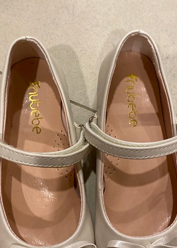 Bej Fiyonklu Kız Çocuk Babet - Görsel 5