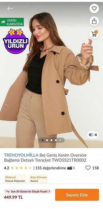Trendyolmilla Trençkot