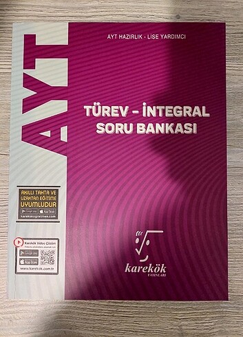 Karekök yayınları ayt türev integral soru bankası 